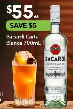 Ritchies Bacardi Carta Blanca offer