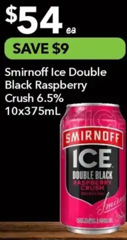 Ritchies Smirnoff Ice Double Black Raspberry Crush 6.5% offer