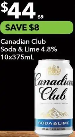 Ritchies Canadian Club Soda & Lime 4.8% offer