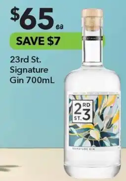 Ritchies 23rd St. Signature Gin offer