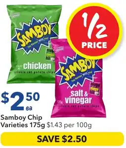Ritchies Samboy Chip Varieties offer