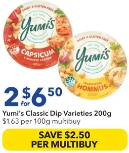 Ritchies Yumi's Classic Dip Varieties offer