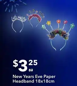 Ritchies New Years Eve Paper Headband offer