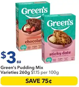 Ritchies Green's Pudding Mix Varieties offer