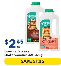 Ritchies Green's Pancake Shake Varieties offer