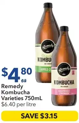 Ritchies Remedy Kombucha Varieties offer