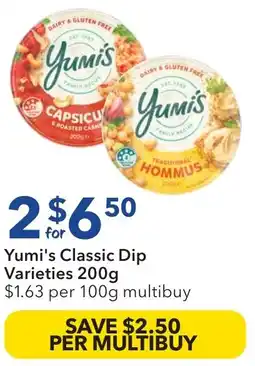 Ritchies Yumi's Classic Dip Varieties offer