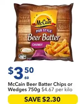 Ritchies McCain Beer Batter Chips or Wedges offer