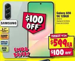JB Hi-Fi Galaxy A56 5G 128GB offer