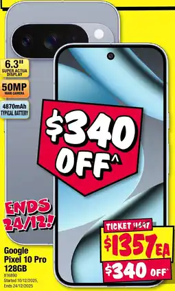 JB Hi-Fi Google Pixel 10 Pro 128GB offer
