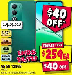 JB Hi-Fi A5 5G 128GB offer