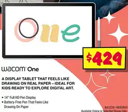 JB Hi-Fi Wacom One offer