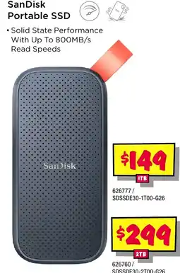 JB Hi-Fi SanDisk Portable SSD offer
