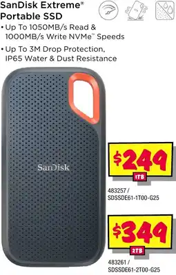 JB Hi-Fi SanDisk Extreme Portable SSD offer