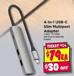 JB Hi-Fi 4-In-1 USB-C Slim Multiport Adapter offer