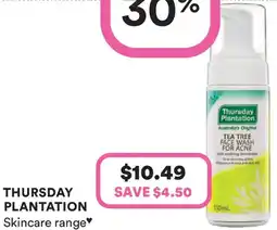 Priceline Thursday plantation skincare range offer