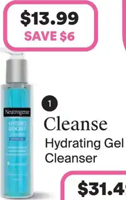 Priceline Cleanse hydrating gel cleanser offer