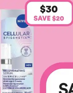 Priceline Cellular epigenetix rejuvenating serum offer