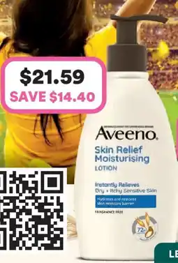 Priceline Aveeno skin relief moisturising lotion offer