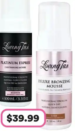 Priceline Loving tan deluxe bronzing mousse offer