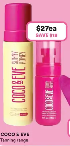 Priceline COCO & EVE Tanning range offer