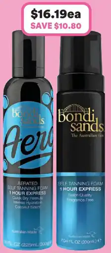 Priceline Bondi sands Self tanning foam 1 hour express offer