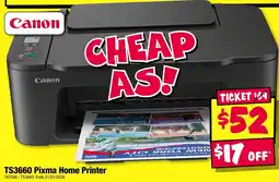 JB Hi-Fi Canon ts3660 pixma home printer offer