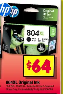 JB Hi-Fi Hp 804xl original ink offer