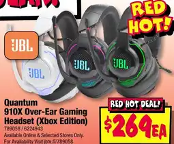 JB Hi-Fi JBL Quantum 910X Over-Ear Gaming Headset (Xbox Edition) offer