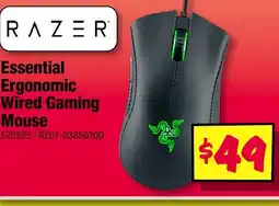 JB Hi-Fi Razer essential ergonomic wired gaming mouse offer