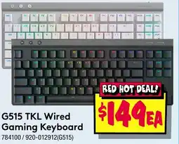 JB Hi-Fi G515 tkl wired gaming keyboard offer