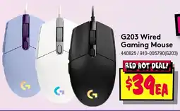 JB Hi-Fi G203 wired gaming mouse offer