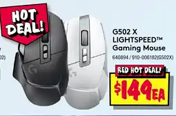 JB Hi-Fi G502 x lightspeed gaming mouse offer