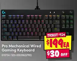 JB Hi-Fi Pro mechanical wired gaming keyboard offer