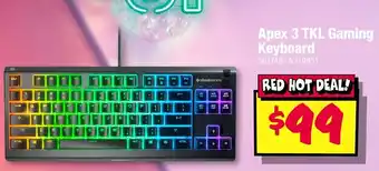 JB Hi-Fi Apex 3 tkl gaming keyboard offer