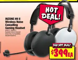 JB Hi-Fi INZONE H9 II Wireless Noise Cancelling Gaming Headset offer