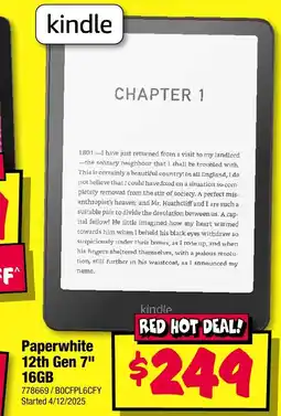 JB Hi-Fi Paperwhite 12th Gen 7" 16GB offer