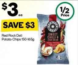Woolworths Red Rock Deli Potato Chips offer