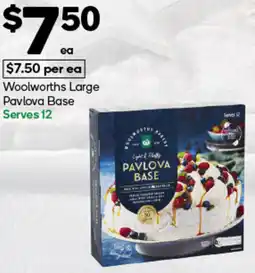 Woolworths Woolworths Large Pavlova Base offer