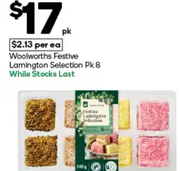 Woolworths Woolworths festive lamington selection pk 8 offer