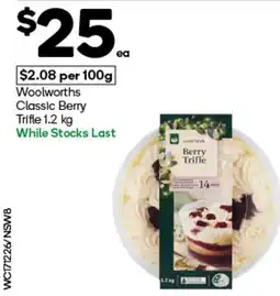 Woolworths Woolworths Classic Berry Trifle offer