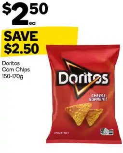 Woolworths Doritos Corn Chips 150-170g offer