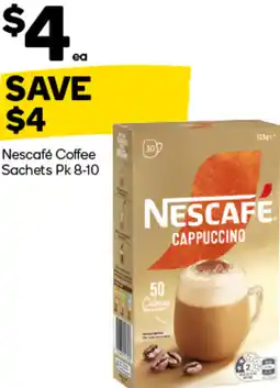 Woolworths Nescafé Coffee Sachets Pk 8-10 offer