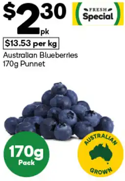 Woolworths Australian Blueberries Punnet offer