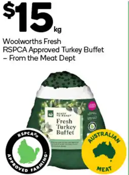 Woolworths Woolworths fresh rspca approved turkey buffet offer