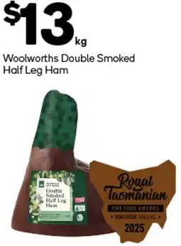 Woolworths Woolworths Double Smoked Half Leg Ham offer
