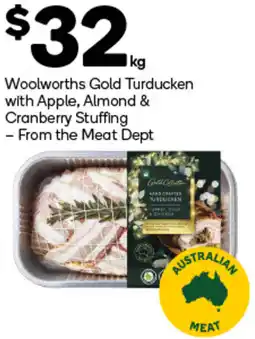 Woolworths Woolworths Gold Turducken with Apple, Almond & Cranberry Stuffing offer