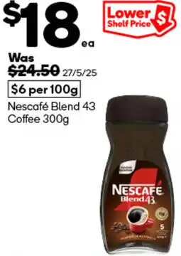 Woolworths Nescafé Blend 43 Coffee offer