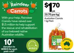 Woolworths Australian Carrots Pack offer