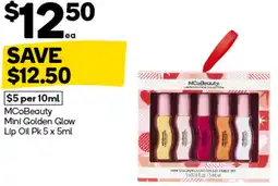 Woolworths Mini Golden Glow Lip Oil Pk offer